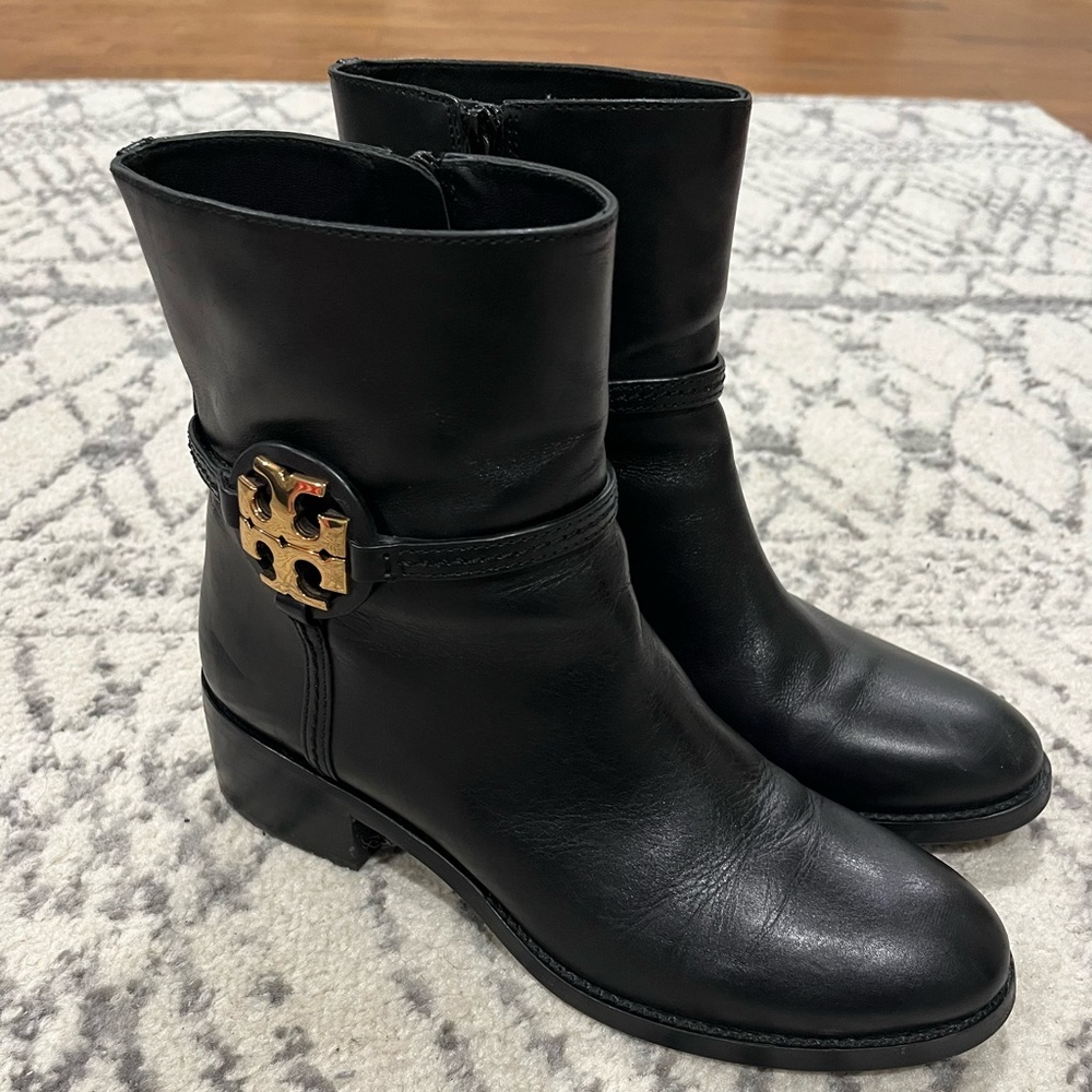 Tory Burch Black Heeled Boots